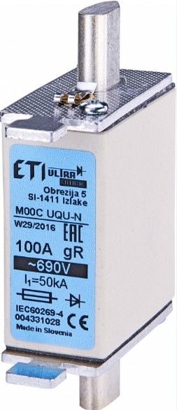 ETI ULTRA QUICK S2MUQ01/80/1000A/690V HIZLI SİGORTA