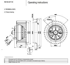 EBMPAPST R2E140-AE77-05 FAN