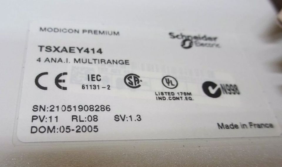 SCHNEIDER TSXAEY414 R100167862 ANALOG GİRİŞ MODÜLÜ