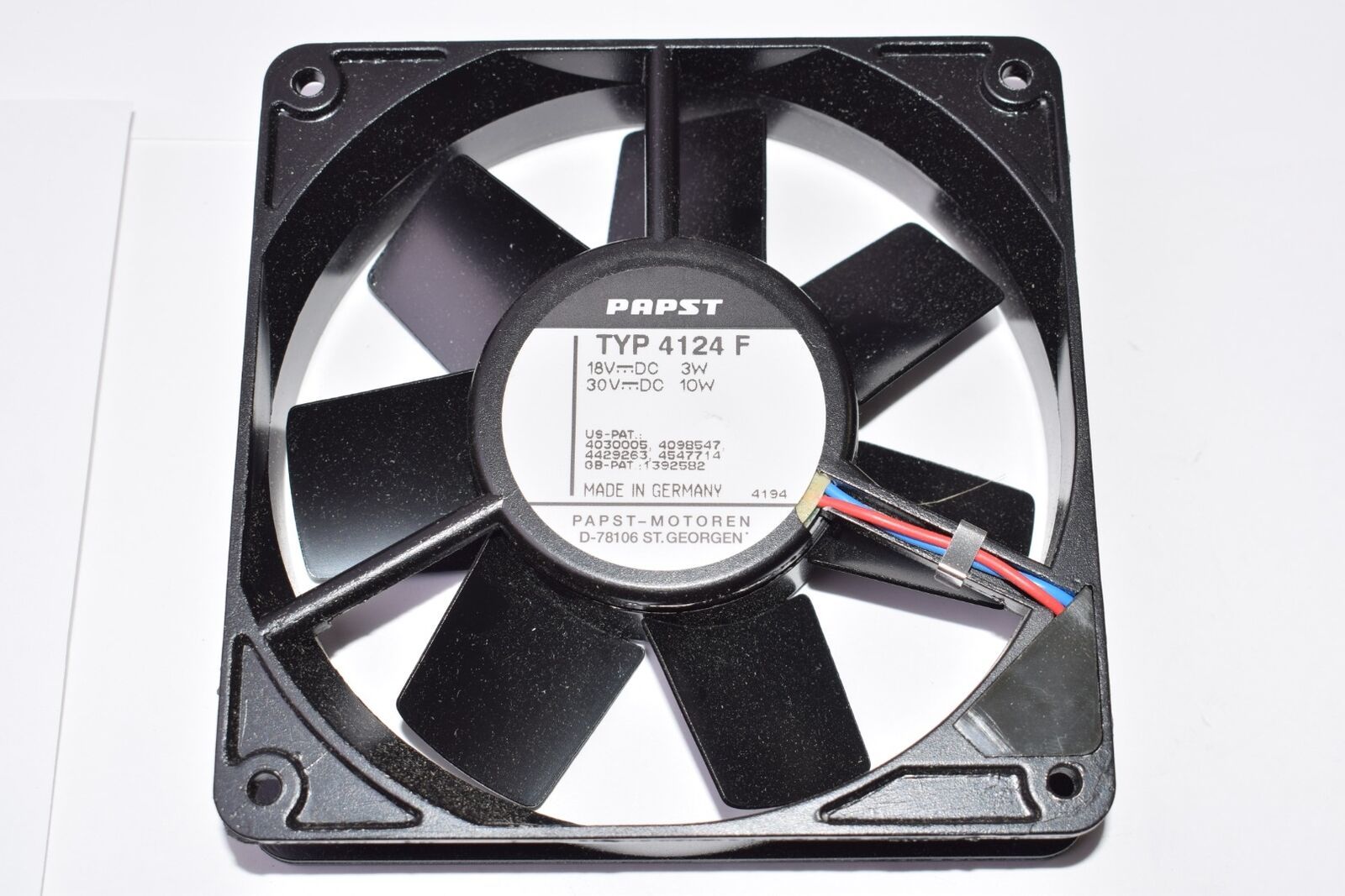 EBMPAPST 4124 F FAN