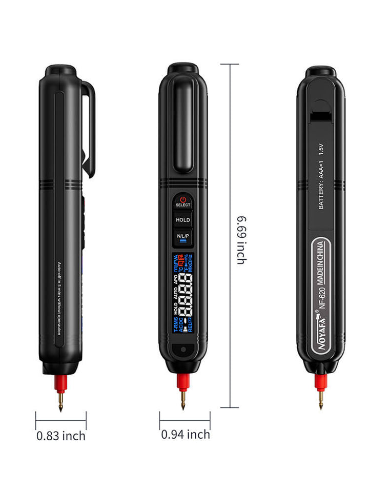 NOYAFA NF-620 Akıllı Kalem Tipi Multimetre AC/DC NCV Test Kalemi