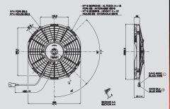 SPAL VA11-AP8/C-29A D255 12 V FAN