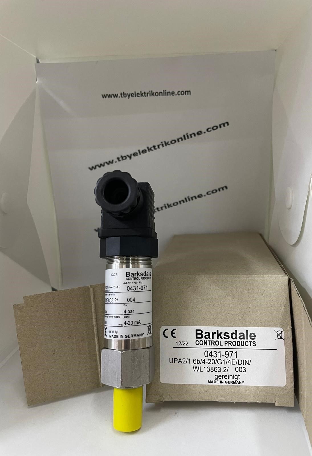 BARKSDALE UPA2/1,6B/4-20/G1/4E/DIN/WL13863.2 BASINÇ VERİCİSİ