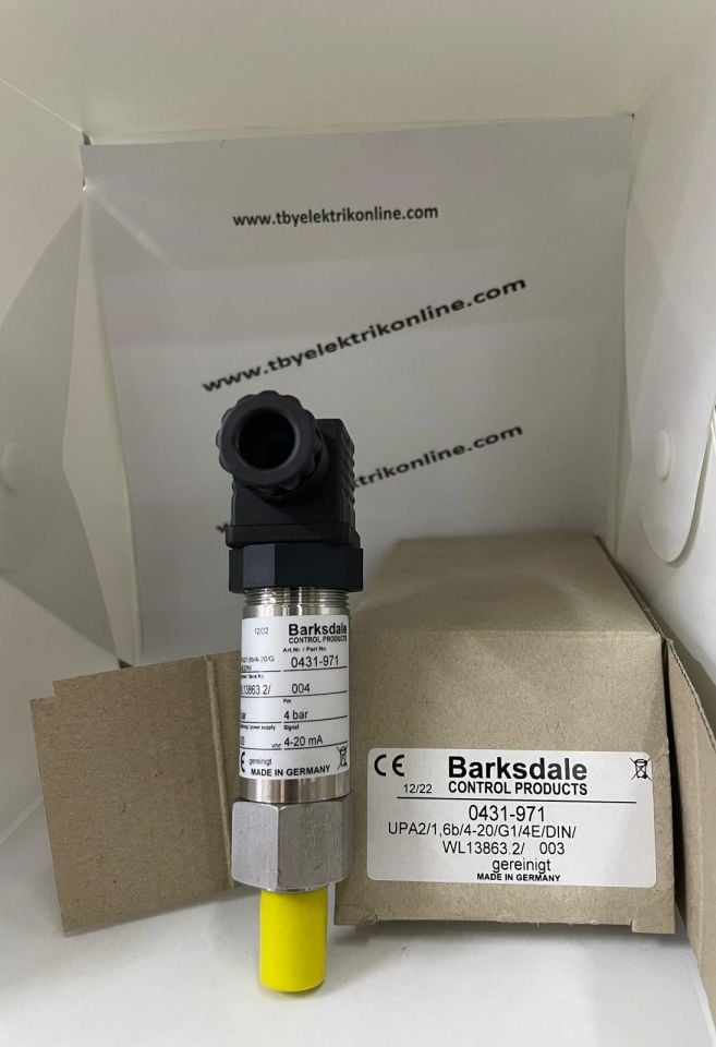 BARKSDALE UPA2/1,6B/4-20/G1/4E/DIN/WL13863.2 BASINÇ VERİCİSİ