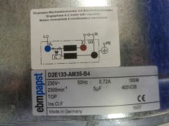EBMPAPST D2E133-AM35-B4 FAN