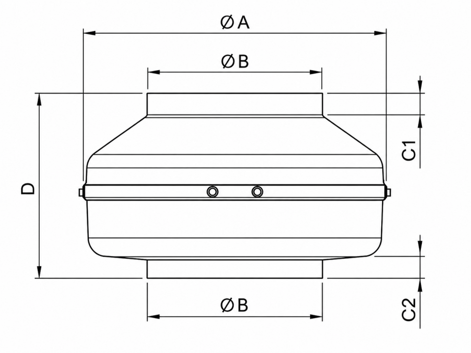 250CM 230V YUVARLAK KANAL TİPİ FAN