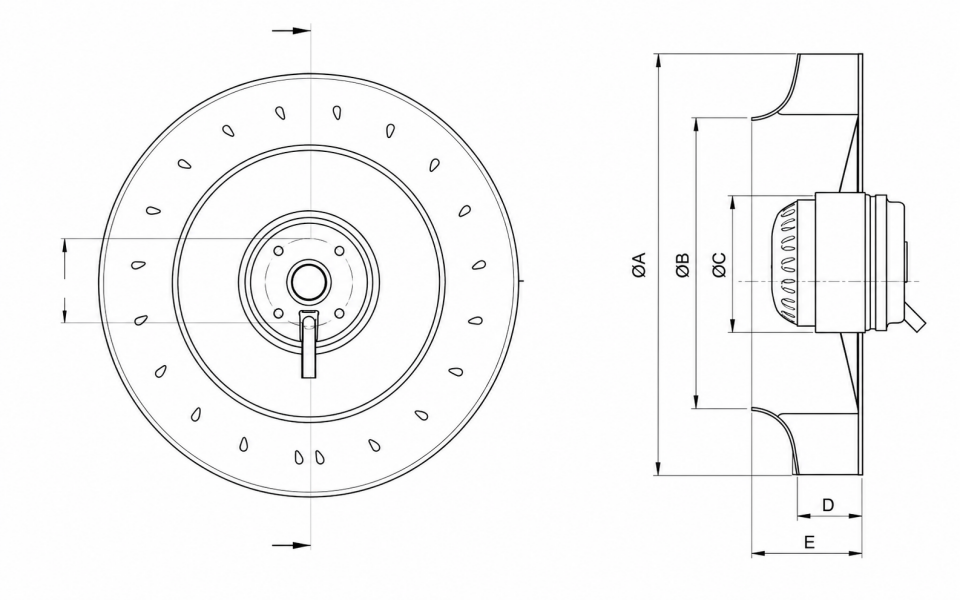 450CM 230V KANAL TİPİ RADYAL FAN