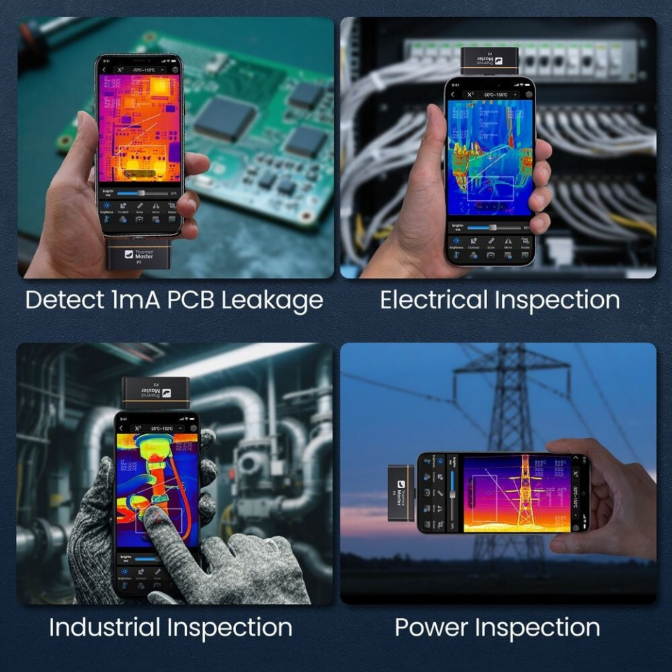 Thermal Master P3 Ios & Android Uyumlu Mobil Termal Kamera