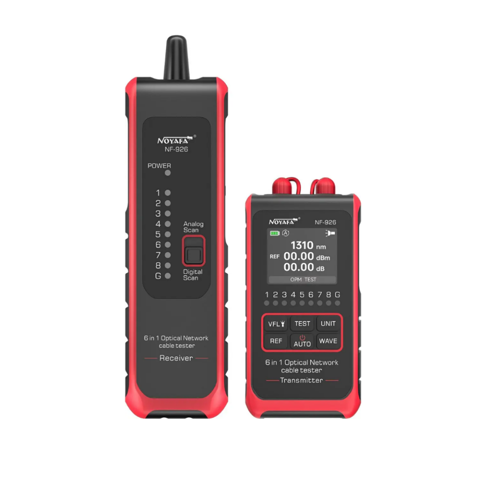 NOYAFA NF-926 6’sı 1 Arada Fiber Optik Test Cihazı OPM VFL Işık Kaynağı Fiber Tanımlayıcı