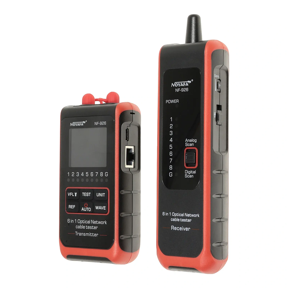 NOYAFA NF-926 6’sı 1 Arada Fiber Optik Test Cihazı OPM VFL Işık Kaynağı Fiber Tanımlayıcı