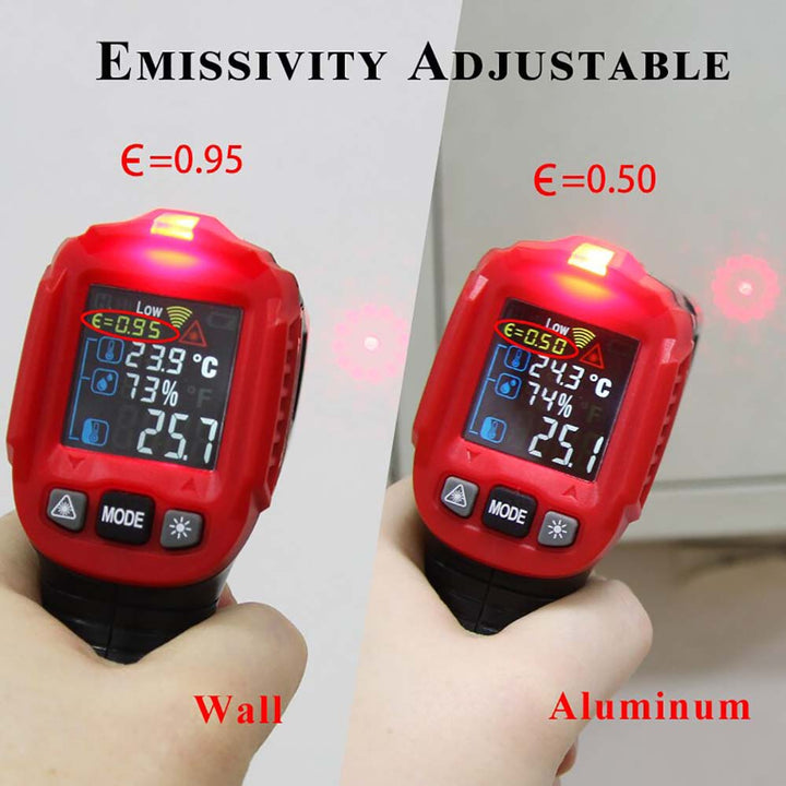 NOYAFA HT-650C Temassız Kızılötesi Termometre -50°C ~ 800°C 12:1 IR Sıcaklık Ölçer