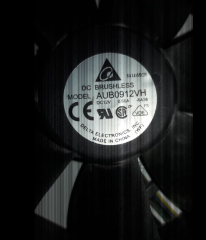 DELTA AUB0912VH 90X90X25MM 12V FAN