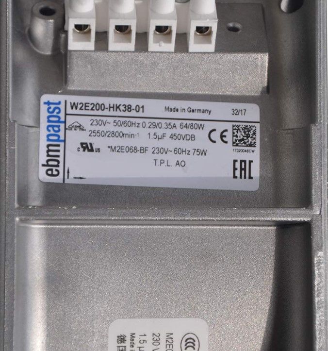 EBMPAPST W2E200-HK38-01 FAN