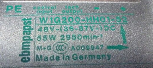 EBMPAPST W1G200-HH01-52 FAN
