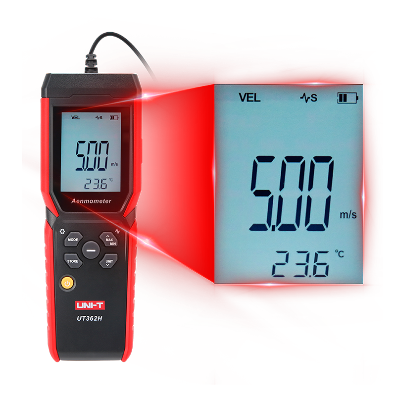 Uni-t UT362H Pervane anemometre kanal içi ölçümler için Anemometre