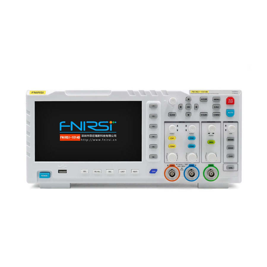 Fnirsi 1014D 2 Kanal 100MHz 1GSa/s Dijital Osiloskop ve Sinyal Jeneratörü