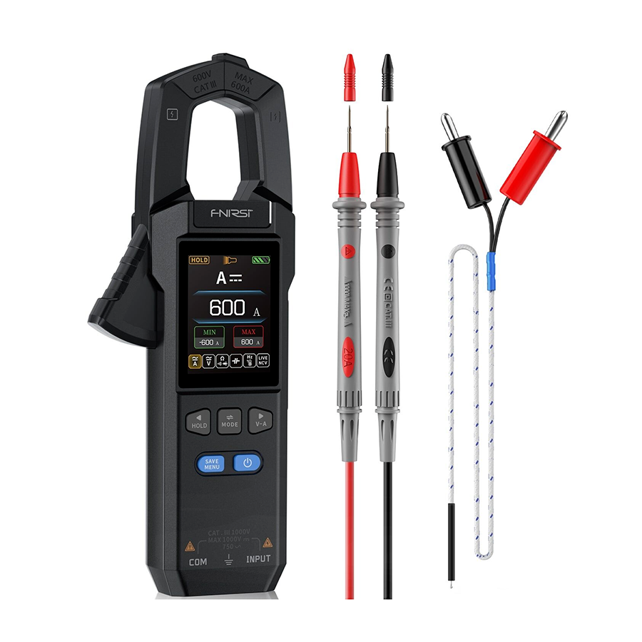 FNIRSI DMC-100 Akım Gerilim Pens Metre | 10000 Sayımlı Dijital True RMS Multimetre + TFT Ekranlı Akıllı Ölçüm Cihazı