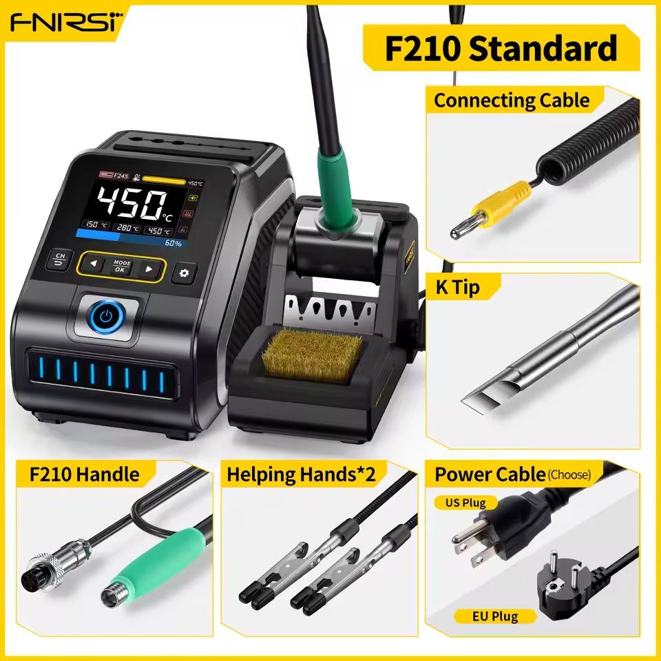 Fnirsi DWS-200 200W F210 Uç Uyumlu Lehimleme İstasyonu