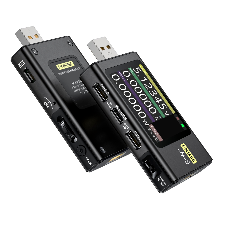 Fnirsi FNB58 USB Hızlı Şarj Test Cihazı