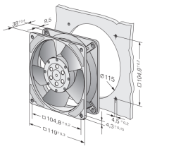 EBMPAPST S4E560-AQ01-01 FAN