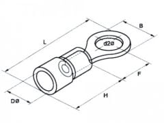 TYK 301 PVC İZOLELİ YUVARLAK TİP TERMİNAL