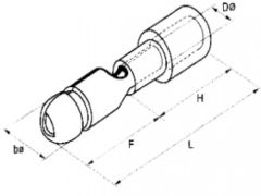 TBE 2040 PVC İZOLELİ ERKEK TERMİNAL