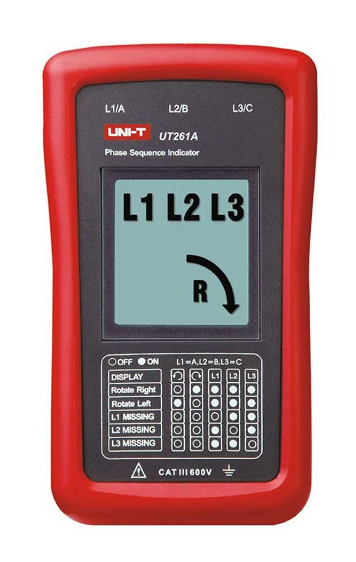 Unit UT261A Dijital Faz Sırası Ölçer
