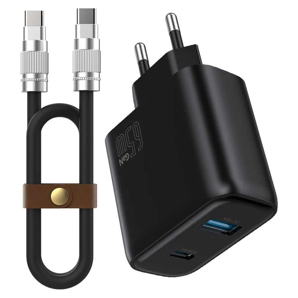 FNIRSI 65W Hızlı Şarj Aleti ve Type-C Kablo