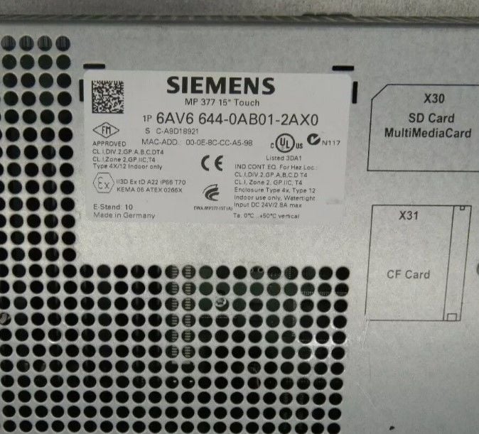 SIEMENS 6AV6 644-0AB01-2AX0 SIEMENS ÇOKLU PANEL