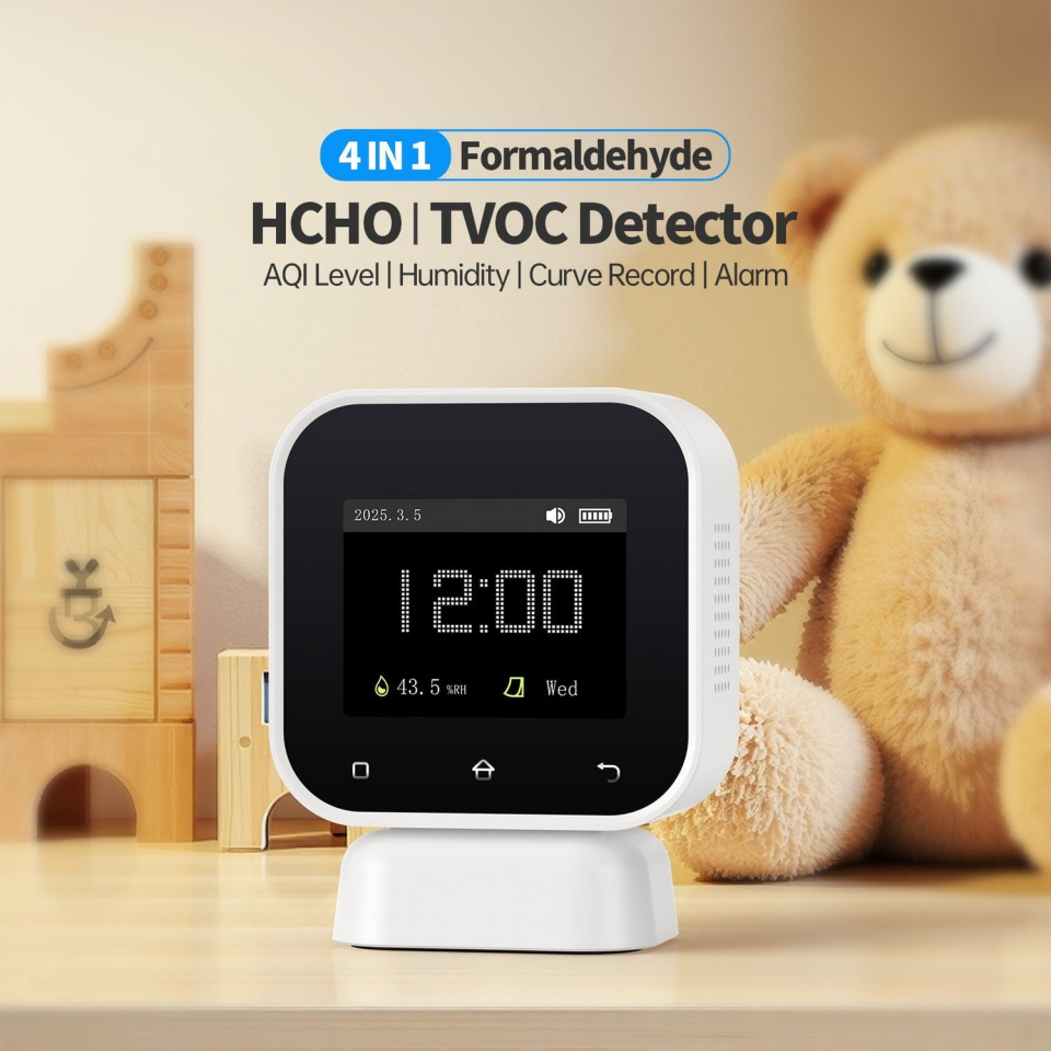 FNIRSI SFD-02 4'ü 1 Arada İç Hava Kalitesi Monitörü