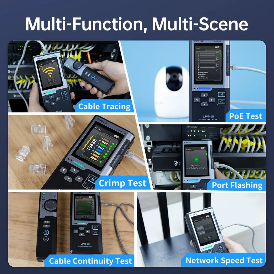 FNIRSI LPM-10A Multi Fonksiyon Network Kablo Test Cihazı