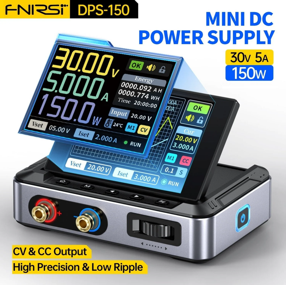 Fnirsi DPS-150 H Plus Mini DC Programlanabilir Güç Kaynağı Full Set
