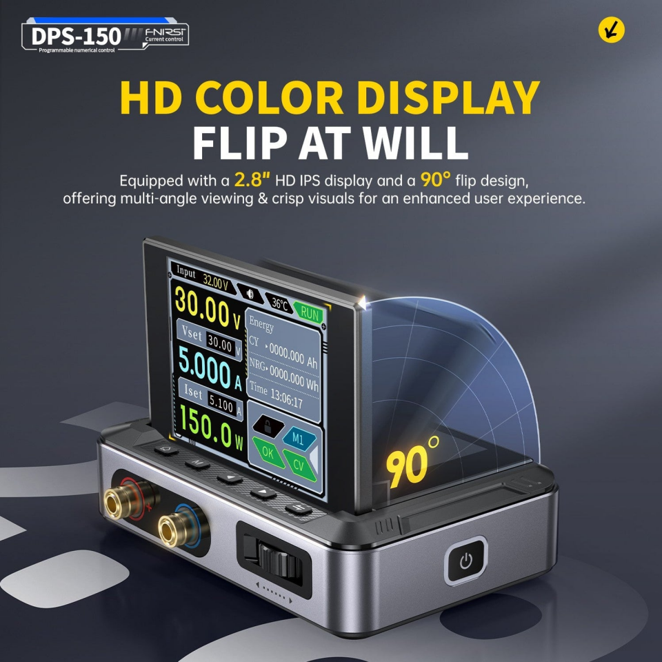 Fnirsi DPS-150 H Plus Mini DC Programlanabilir Güç Kaynağı Full Set