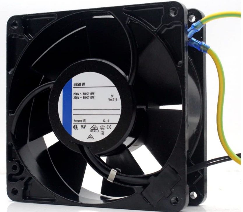 EBMPAPST 5958 W 230V 18/17W FAN