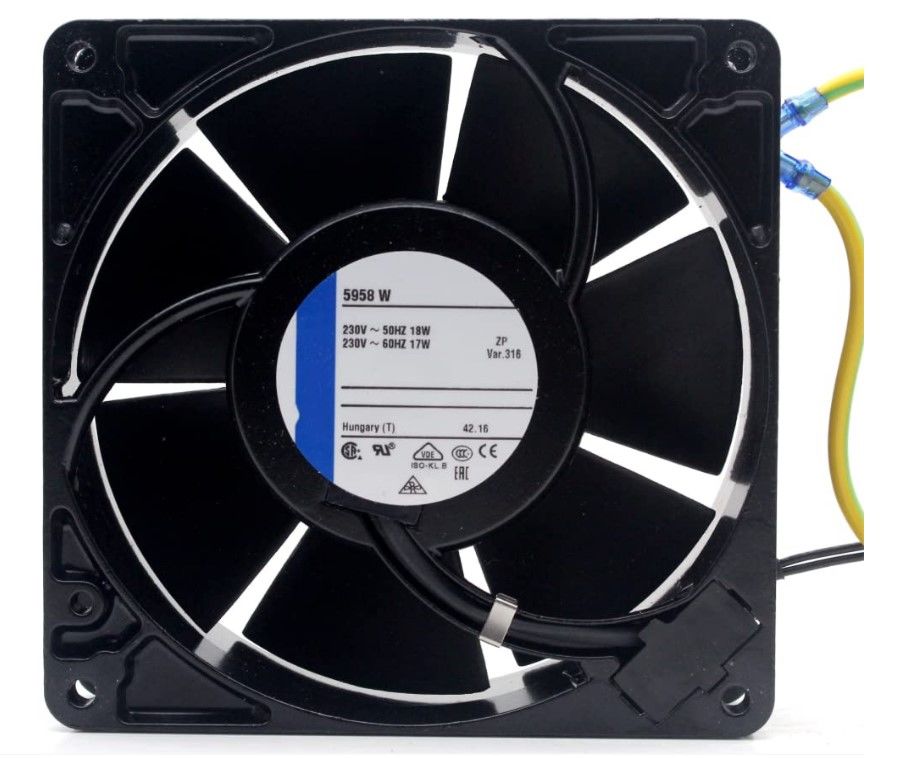 EBMPAPST 5958 W 230V 18/17W FAN