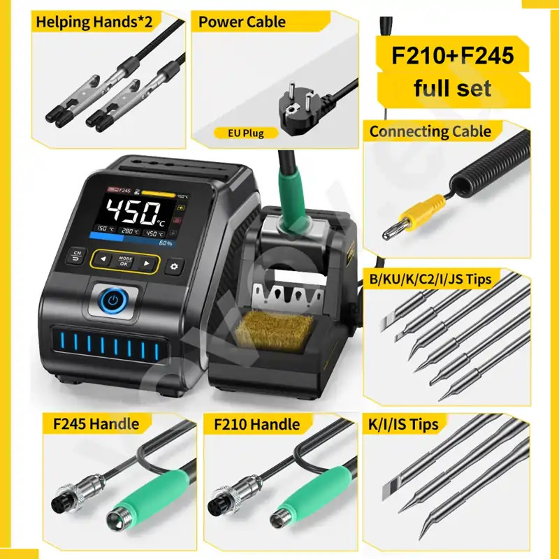 Fnirsi DWS-200 F210-F245 Lehimleme İstasyonu Full Set