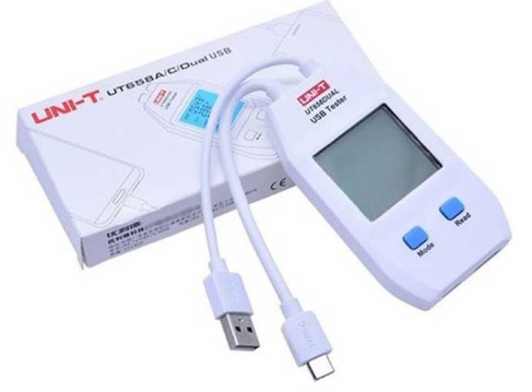 Unit UT658DUAL Çift Çıkışlı Usb Akım Gerilim Test Cihazı