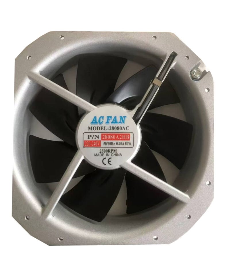 280x280x80mm 220V AC Kare Fan