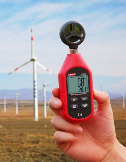 Unit UT363 Mini Dijital Rüzgar Hızı Ölçer Anemometre