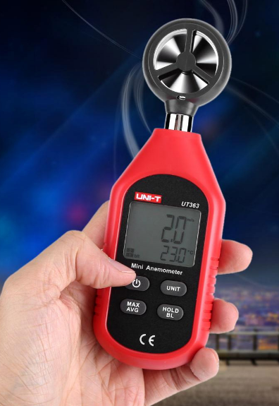 Unit UT363 Mini Dijital Rüzgar Hızı Ölçer Anemometre