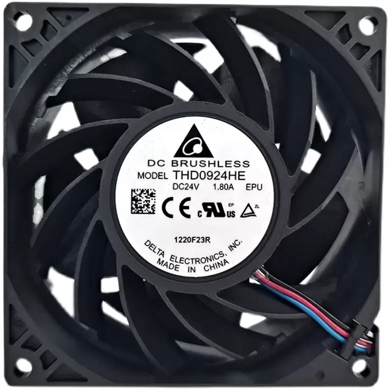 Delta THD0924HE 24V DC Rulmanlı Fan (4 kablolu)