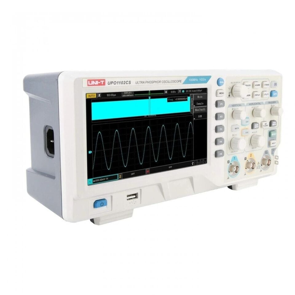 Unit UPO1102CS 100 MHZ 2 Kanal Dijital Osiloskop