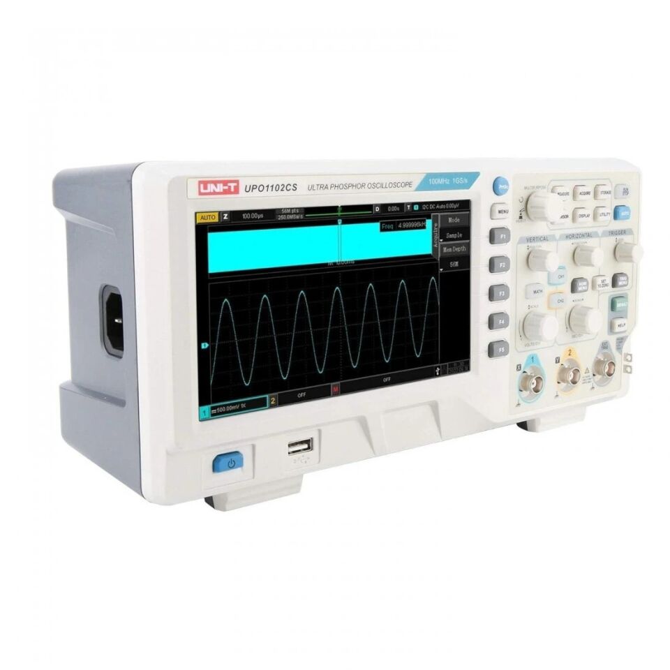 Unit UPO1102CS 100 MHZ 2 Kanal Dijital Osiloskop