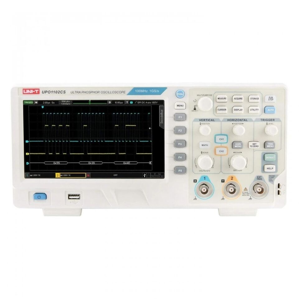 Unit UPO1102CS 100 MHZ 2 Kanal Dijital Osiloskop