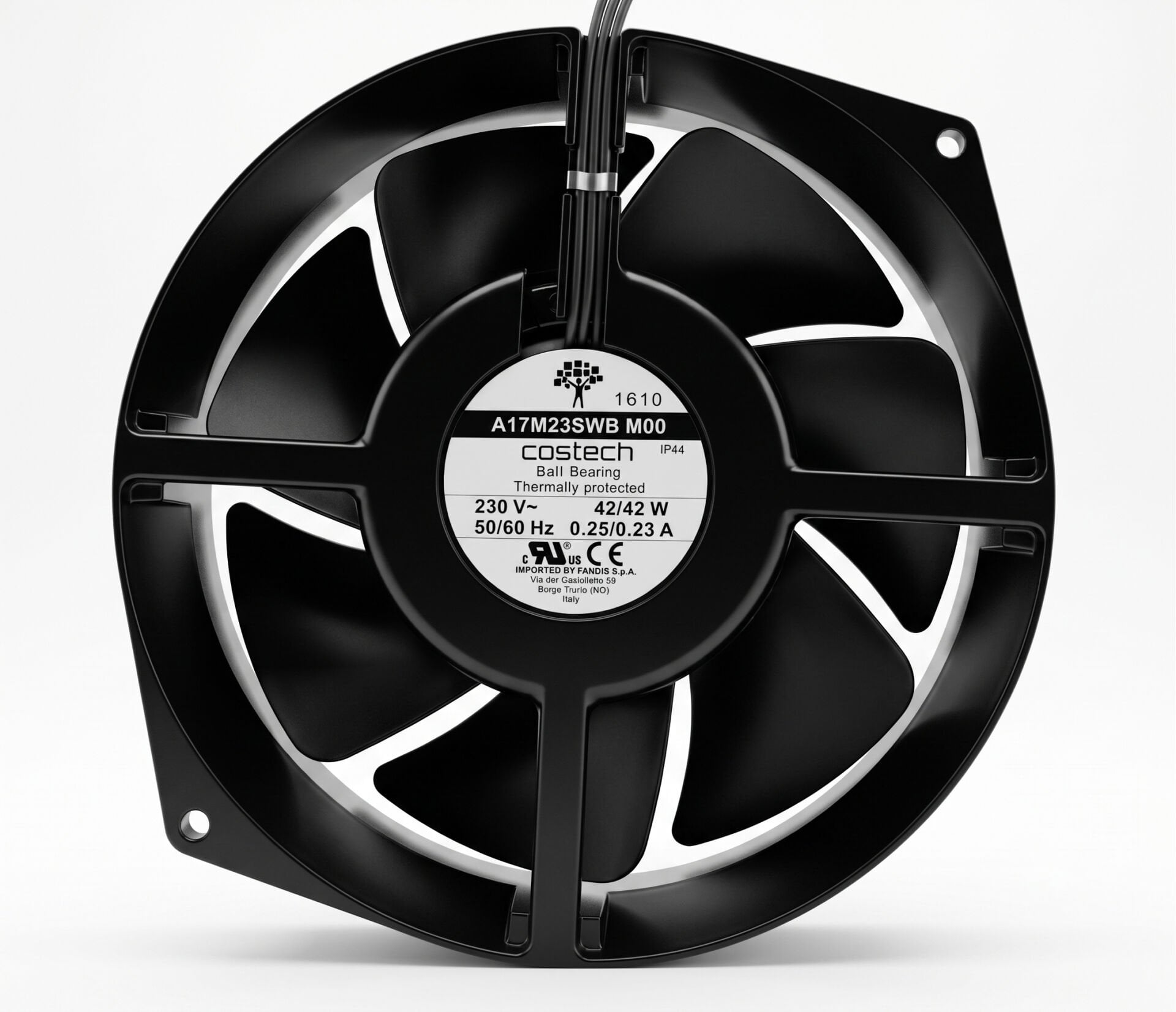 Costech 172x150x55mm 220V AC Fan - Oval Fan