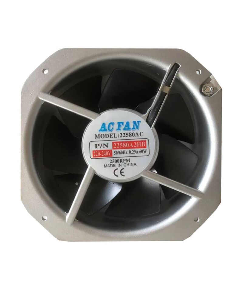 TİDAR 225x225x80mm 220V AC Kare Fan