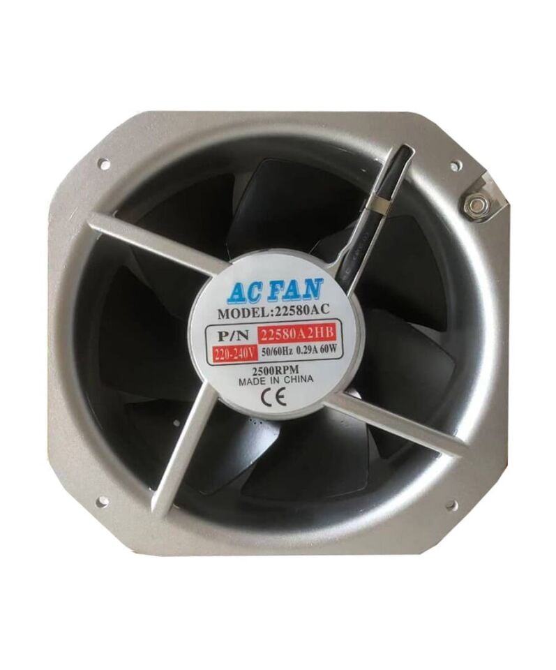 TİDAR 225x225x80mm 220V AC Kare Fan