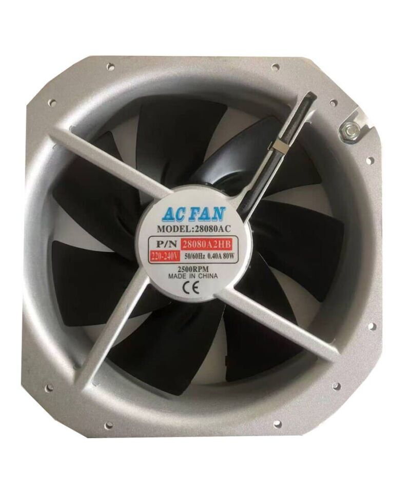 TİDAR 280x280x80mm 220V AC Kare Fan