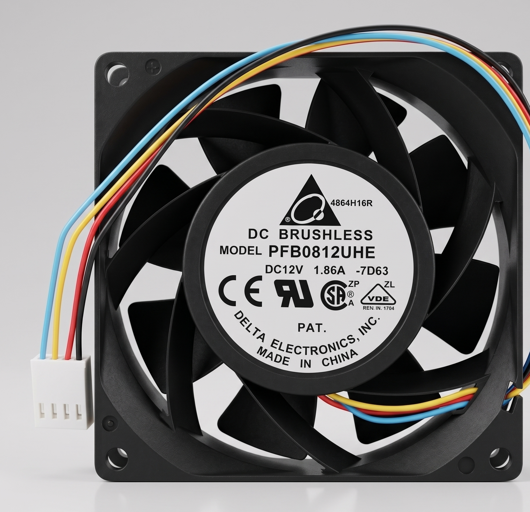 Delta Electronics PFB0812UHE 80x80x38mm 12V DC Fan
