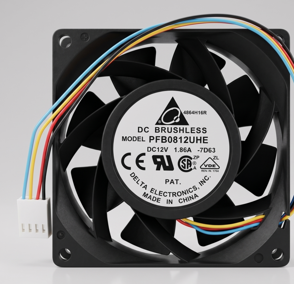 Delta Electronics PFB0812UHE 80x80x38mm 12V DC Fan